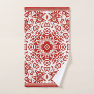 rood en wit, etnische bandana handdoek