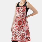 rood en wit, etnische bandana schort (Insitu)