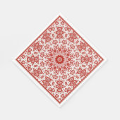 rood en wit, etnische bandana servet (Hoek)