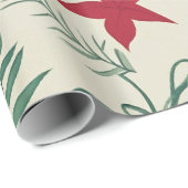 Rood en wit Feestelijke Kerstpatronen Cadeaupapier (Rol Hoek)