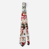 rood en wit floreel stropdas (Voorkant)