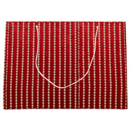 Rood en Wit Fluwelen-Uitzicht Groot Cadeauzakje