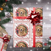 Rood en wit fotopapier voor feestdagen cadeaupapier