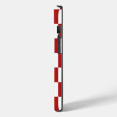 Rood en wit gecheckt patroon Case-Mate iPhone case (Achterkant / Links)