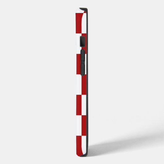 Rood en wit gecheckt patroon Case-Mate iPhone case (Achterkant / Links)