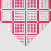 Rood en wit geometrisch geruit patroon retro tissuepapier (Detail)