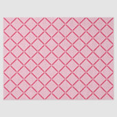 Rood en wit geometrisch geruit patroon retro tissuepapier (Voorkant)