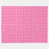 rood en wit geometrisch patroon fleece deken (Voorkant (Horizontaal))
