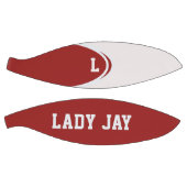 Rood en wit gepersonaliseerd basketbal (Panelen)