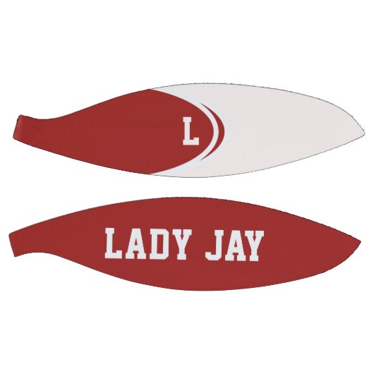 Rood en wit gepersonaliseerd basketbal (Panelen)