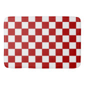 Rood en wit geruit badmat (Voorkant)