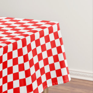 Rood en Wit Geruit Tafelkleed