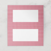 Rood en Wit geruite Checker Patroon | Vakantie Plaatskaartje (Buitenkant ongevouwen)