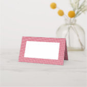 Rood en Wit geruite Checker Patroon | Vakantie Plaatskaartje (Voorkant)