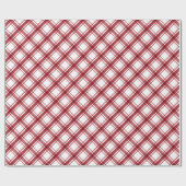 Rood en wit geruite inpakpapier (Vlak)