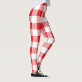 Rood en wit geruite Leggings voor vrouwen (Rechts)