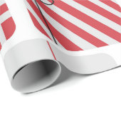 Rood en wit geschenkdozen Naadloos patroon Cadeaupapier (Rol Hoek)
