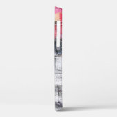 Rood en wit geschilderde wand Case-Mate iPhone case (Achterkant / Links)