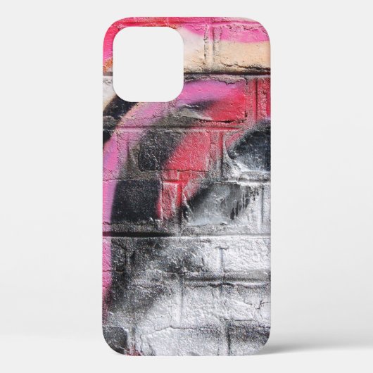 Rood en wit geschilderde wand Case-Mate iPhone case (Achterkant)