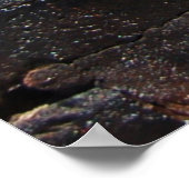 Rood en wit geschilderde wand poster (Hoek)