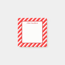 Rood en wit gestreept Aangepast vierkant na zijn