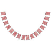 Rood en wit gestreept Bunting Vlaggetjes (Alle)