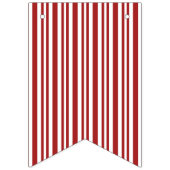 Rood en wit gestreept Bunting Vlaggetjes (Tweede vlag)