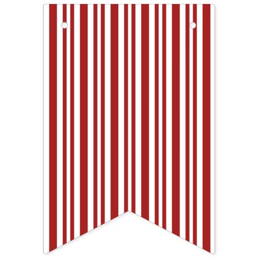 Rood en wit gestreept Bunting Vlaggetjes (Tweede vlag)