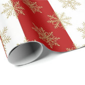 Rood En Wit Gestreept Feest Cadeaupapier (Rol Hoek)