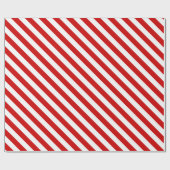 Rood en wit gestreept kerstpapier. cadeaupapier (Vlak)