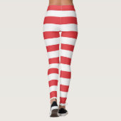 Rood en wit gestreept leggings (Achterkant)