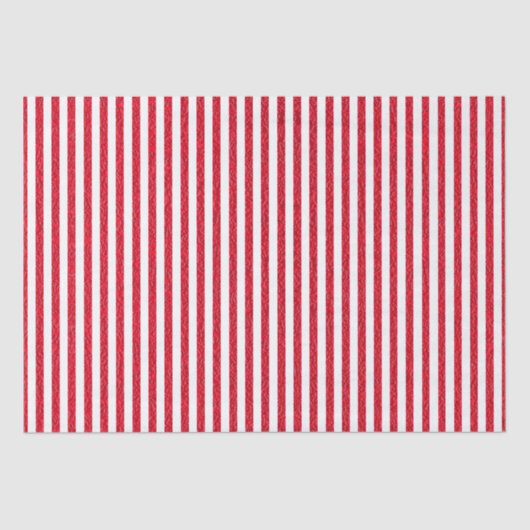 Rood en wit gestreept omslagpapier tissuepapier (Voorkant)