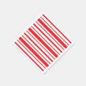 Rood en Wit Gestreept Servet (Hoek)