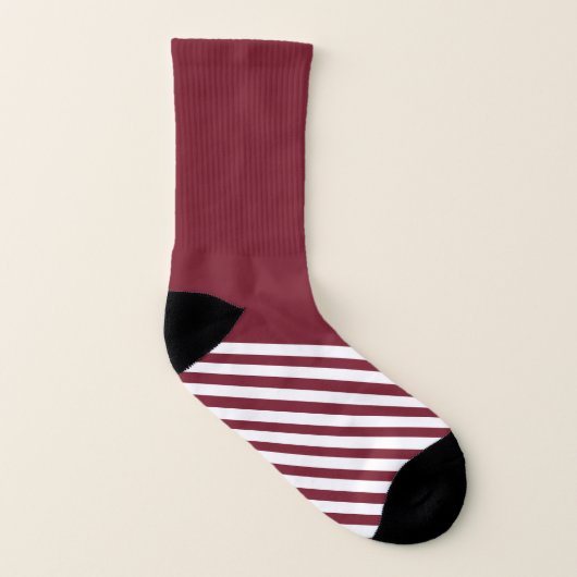 Rood en wit gestreept sokken (Rechts - buiten)