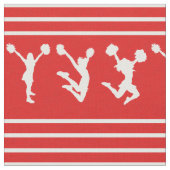 Rood en wit gestreept voorhoofd of Pom Stof (Close Up)