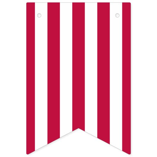 Rood en Wit Gestreepte Bunting Vlaggen Vlaggetjes (Tweede vlag)