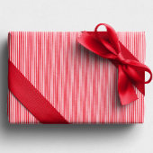 Rood en wit gestreepte kerstvakantie cadeaupapier