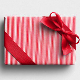Rood en wit gestreepte kerstvakantie cadeaupapier