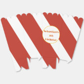 Rood en wit gestreepte popcorn bedankdoosjes (Ongevouwen)