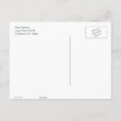 Rood en Wit Gestreepte Rozen Bewerkbaar Briefkaart (Achterkant)