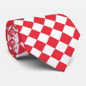 Rood en wit gevlekt stropdas (Opgerold)