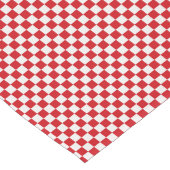 Rood en wit Gingham gecontroleerd Lange Tafelloper (Hoek)