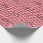 Rood en wit gingham - HAMbyWG-pakpapier Cadeaupapier (Hoek)