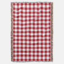 Rood en wit Gingham Patroon