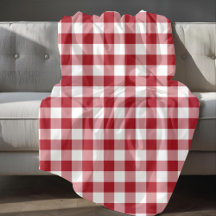 Rood en wit Gingham Patroon