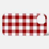 Rood en wit Gingham Pattern iPhone 8/7 hoesje (Achterkant (horizontaal))