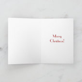 Rood en wit Gingham Pattern-kerstkaart Feestdagen Kaart (Binnen)