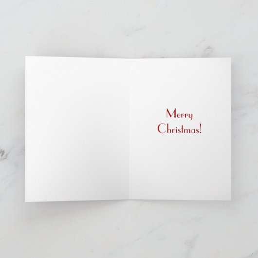 Rood en wit Gingham Pattern-kerstkaart Feestdagen Kaart (Binnen)