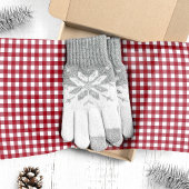 Rood en wit Gingham Plaid Kerstmis Tissuepapier