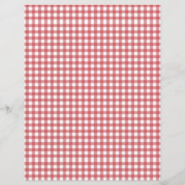 Rood en wit Gingham Scrapbook Papier